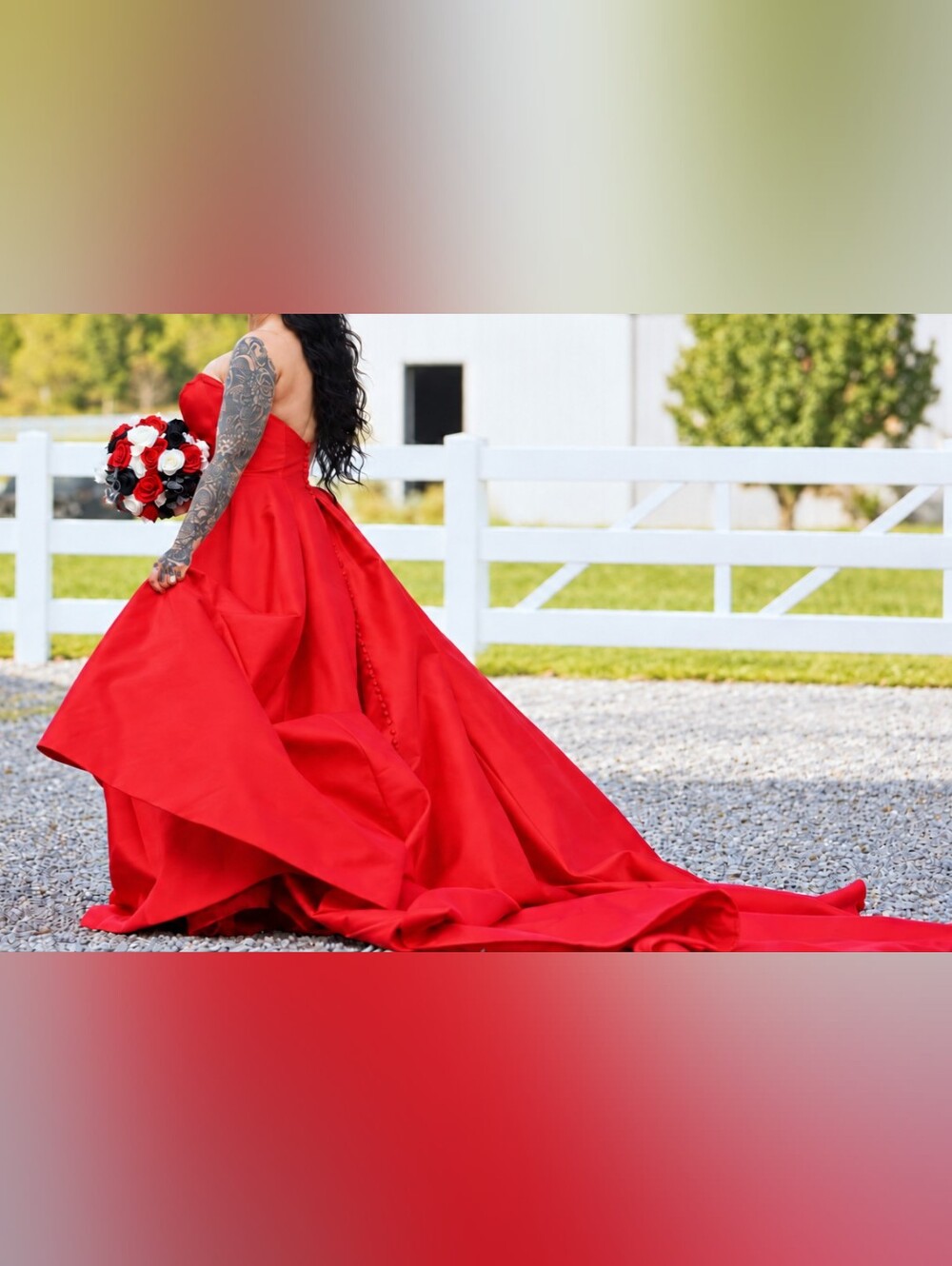Maggie Sottero Alera Red Wedding Gown